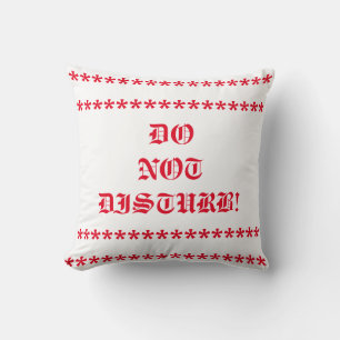 Coussin Ne pas déranger l'oreiller à lancer
