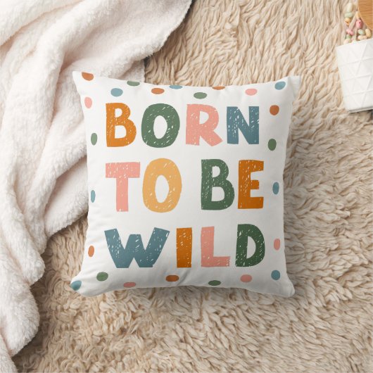 Coussin Né Pour Être Sauvage (Couverture)