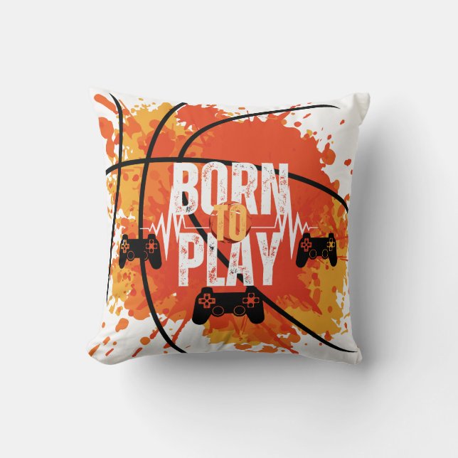 Coussin Né pour jouer à l'oreiller (Recto)
