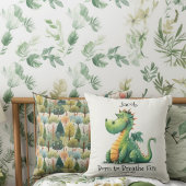 Coussin Né pour respirer le feu