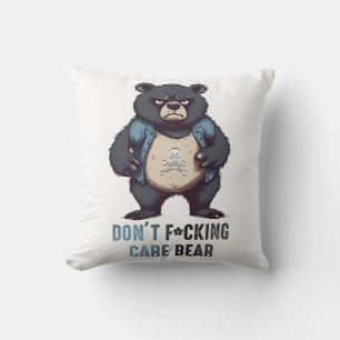 Coussin Ne t'embête pas à l'ours