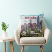 Coussin Nebraska City Skyline Omaha (Chaise)