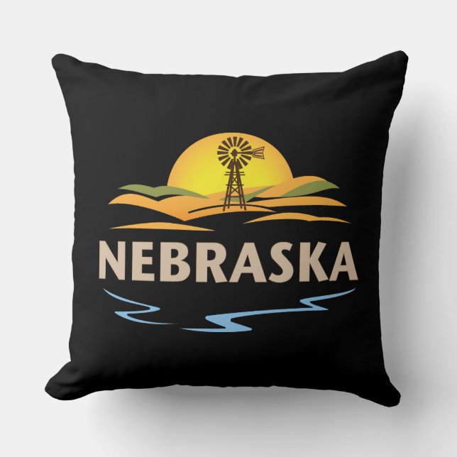 Coussin Nebraska États-Unis d'Amérique (Recto)