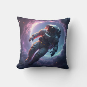 Coussin Nebula Drift : L'Explorateur Solitaire – Art Spati