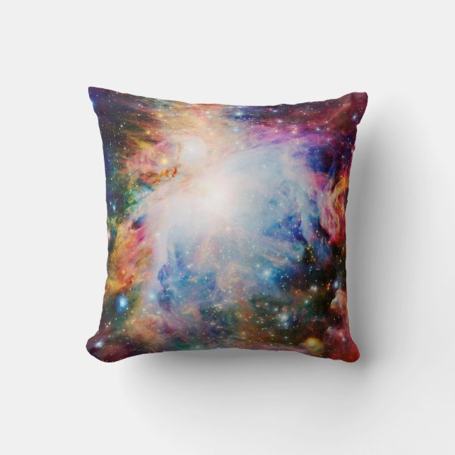 Coussin Nébuleuse Colorée (Recto)
