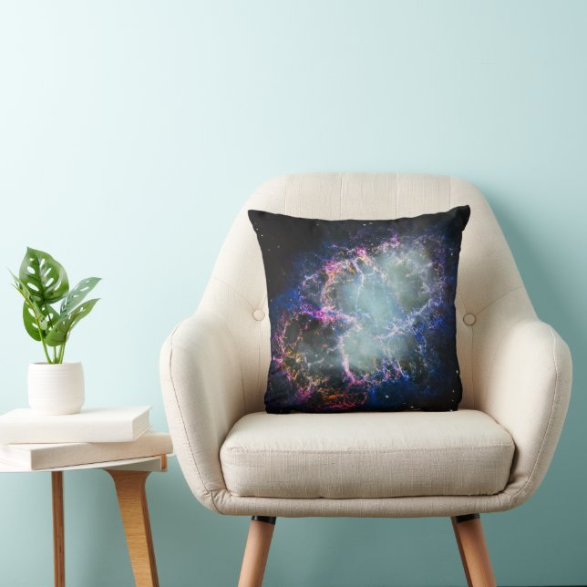 Coussin Nébuleuse du Crabe arc-en-ciel (Chaise)