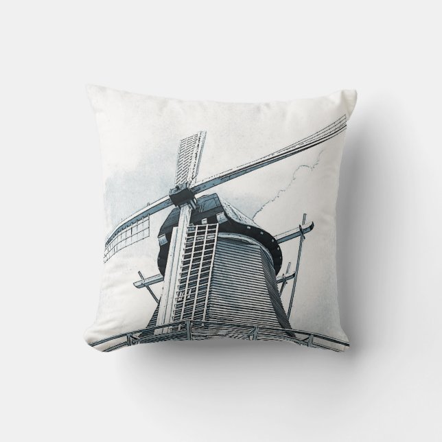 Coussin néerlandais de moulins à vent (Recto)