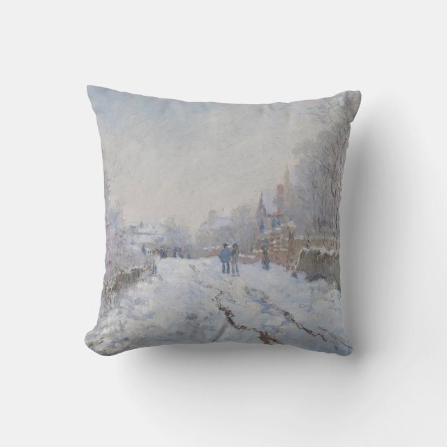Coussin Neige d'hiver à Argeteuil (Recto)