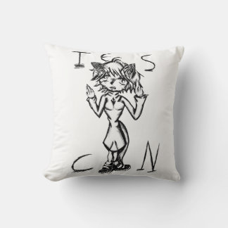 Coussin Neko guirl cat