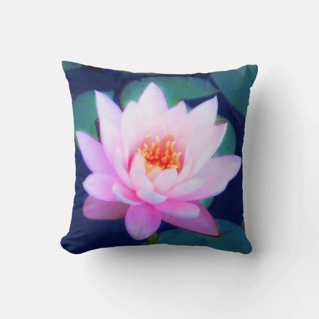 Coussin Nénuphar rose (Recto)