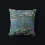 Coussin Nénuphars de Claude Monet, Fleurs Vintages<br><div class="desc">Nénuphar (1916) par Claude Monet. Water Lilies est un impressionisme vintage de peinture florale d'art. Jardin fleuri de la saison de printemps de Monet à Giverny, France. Ce paysage est l'une des nombreuses variations de peintures de nénuphars que Monet peint par son étang. À propos de l'artiste : Claude Monet...</div>