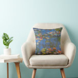 Coussin Nénuphars par Claude Monet, Vintage Nature Art<br><div class="desc">Nénuphars by Claude Monet est une vintage impressionnisme de beaux-arts peinture nature avec des fleurs nénuphars dans un étang dans le jardin de Monet chez lui à Giverny, France. De belles fleurs flottent dans l'eau et le reflet de saules pleurants verts. Claude Monet aimait peindre "en plein air" ou "en...</div>