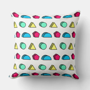 Coussin Neo Memphis Style Motif 02 coloré