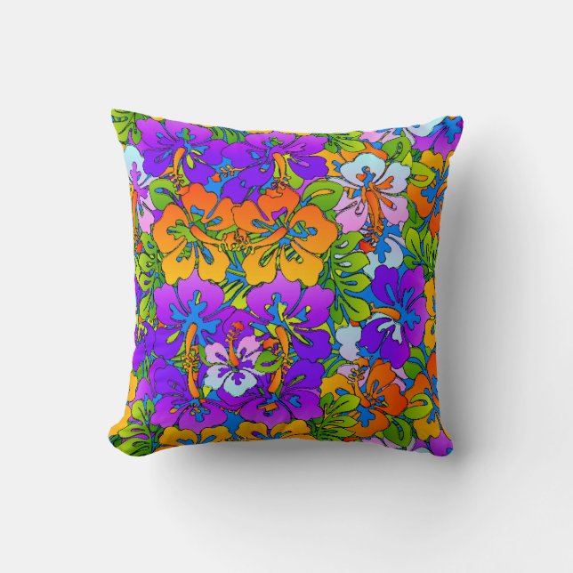 Coussin Neon Floral (Recto)
