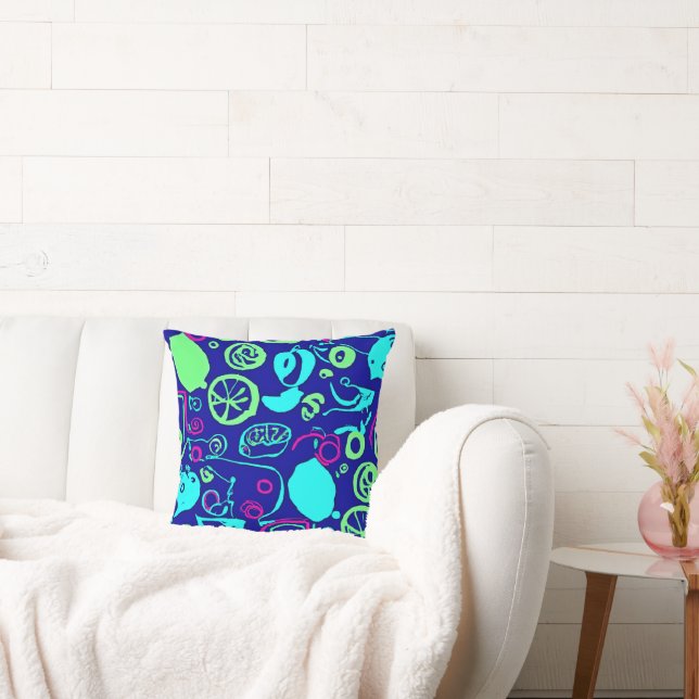 Coussin Neon Fruits Art Motif (Canapé)
