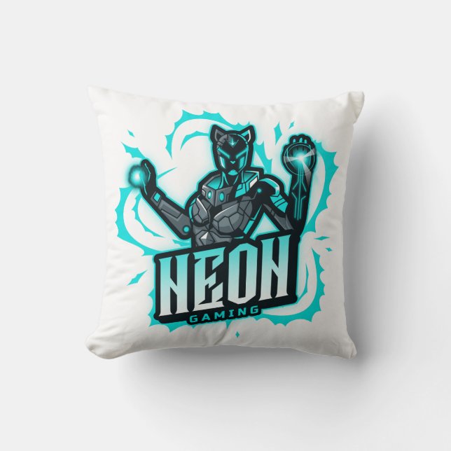 Coussin Neon Gaming (Recto)