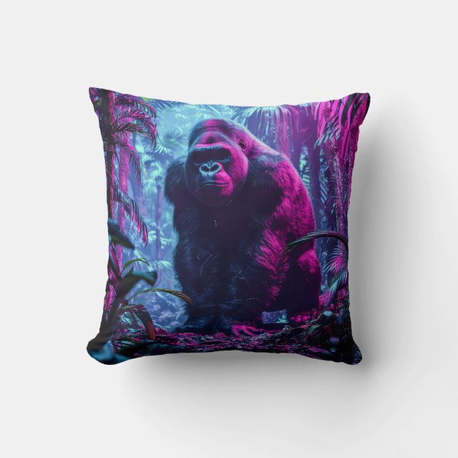 Coussin Neon Gorilla (Recto)