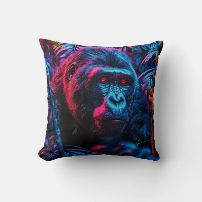 Coussin Neon Gorilla (Recto)