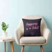Coussin Neon Happiness est une œuvre d'art Habitude (Chaise)