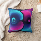 Coussin Neon Harmony : Une interprétation moderne de Yin Y (Couverture)