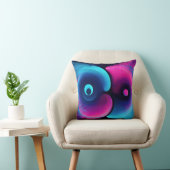 Coussin Neon Harmony : Une interprétation moderne de Yin Y (Chaise)
