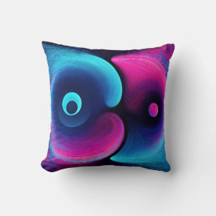 Coussin Neon Harmony : Une interprétation moderne de Yin Y
