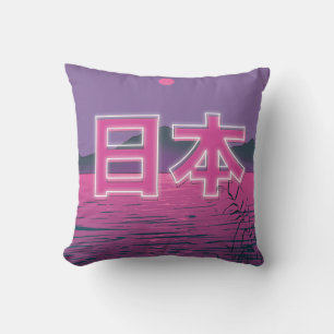 Coussin Néon Japonais