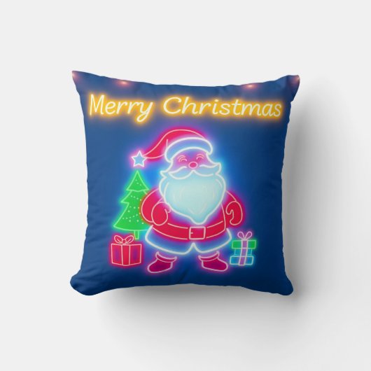 Coussin Neon Modern Christmas Holiday Collection (Recto)