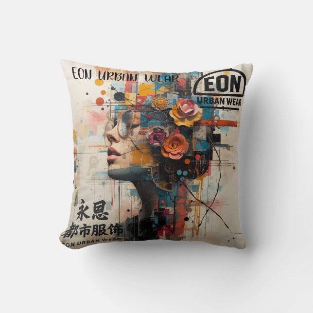 Coussin Neon Rose (Recto)