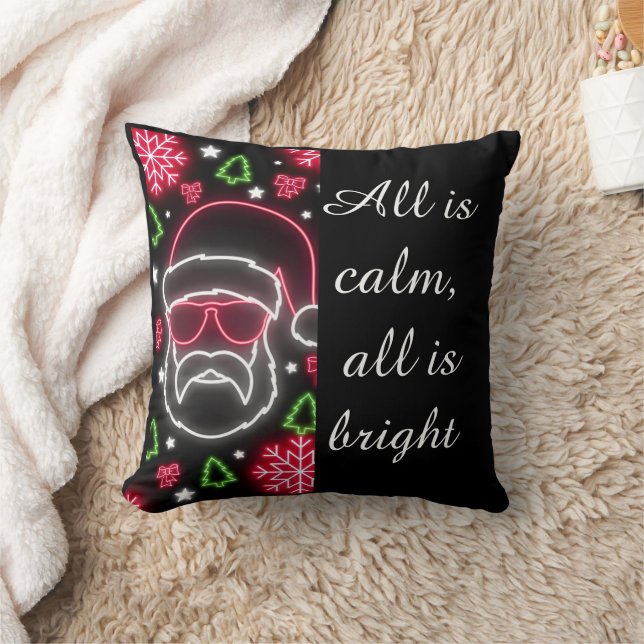 Coussin Neon Santa Glow Pillow (Couverture)