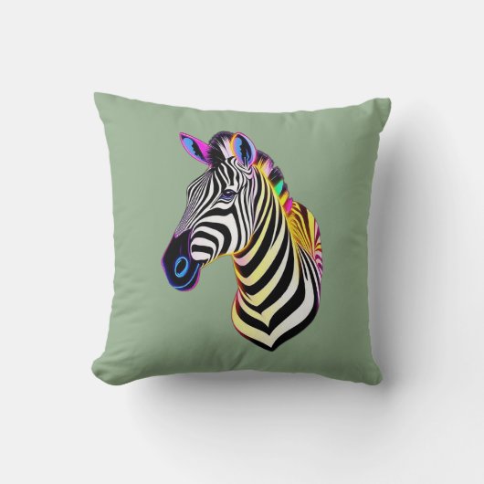 Coussin Neon Zebra (Recto)