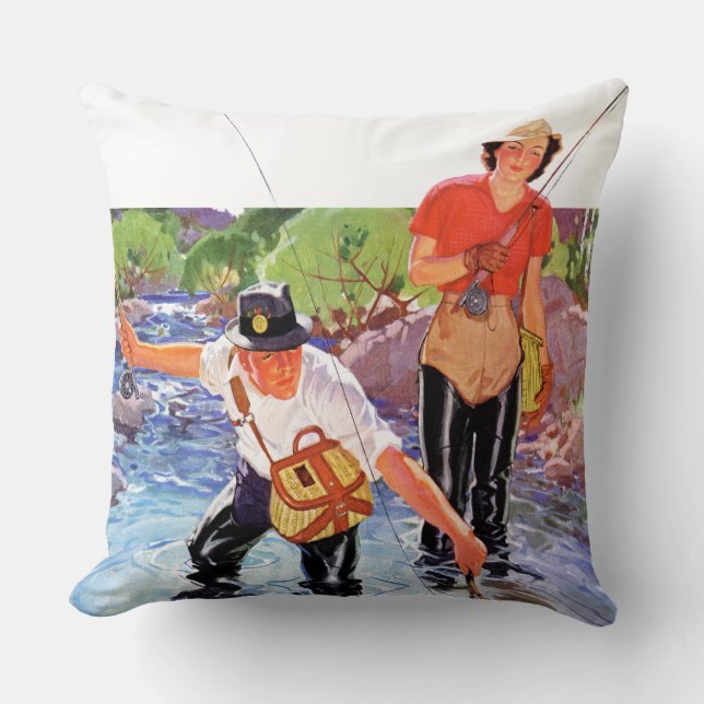 Coussin Netting A Fish par R.J. Cavaliere (Recto)