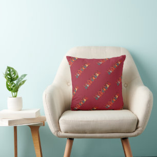 Coussin Neuf dames dansant découpage rétro du milieu du si