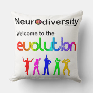 Coussin Neurodiversité Bienvenue dans l'Évolution