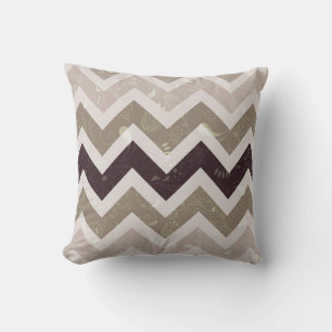 Coussin Neutral Chevron Abstrait
