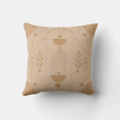 Coussin Neutral Moroccan Throw Pillow (Verso)