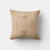Coussin Neutral Moroccan Throw Pillow (Recto)