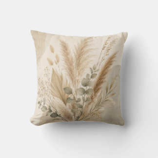 Coussin Neutral Pampas Grass Cushion