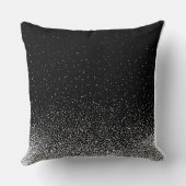 Coussin New Beginnings Black and White Inspirational Quote (Verso)