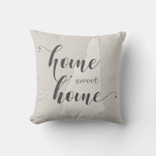 Coussin New Hampshire - L'allure d'un burlap pour la maiso