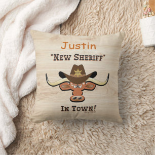 Coussin New Sheriff En Ville, Lobby À Jeu Longhorn