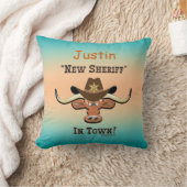 Coussin New Sheriff En Ville, Lobby À Jeu Longhorn (Couverture)
