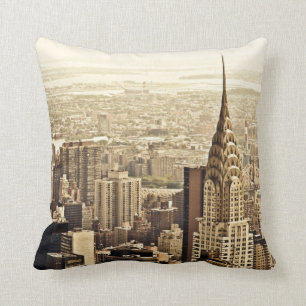 Coussin New York City - construction de Chrysler