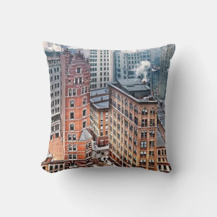 Coussin New York NY - Groupe de gratte-ciel c1900