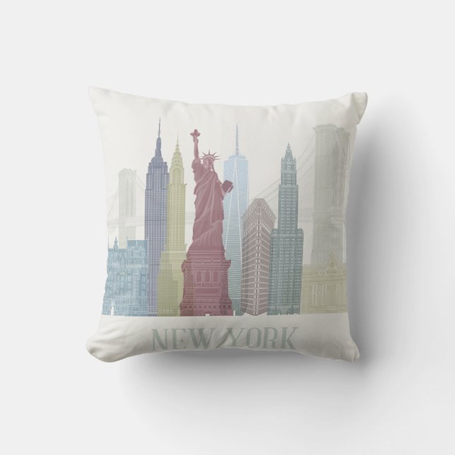 Coussin New York Skyline (Recto)