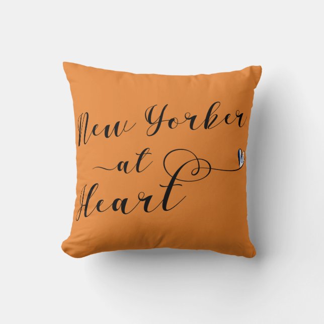 Coussin New-Yorker Au Coeur Throw Cushion, NYC (Recto)