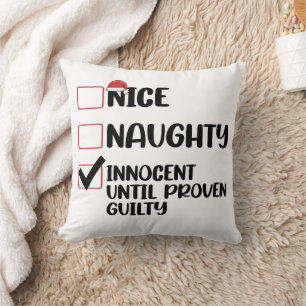 Coussin Nice Naughty Innocent Jusqu'À La Culpabilité Prove