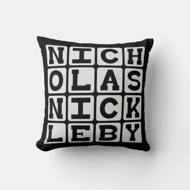Coussin Nicholas Nickleby, Conte de Charles Dickens (Recto)