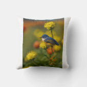 Coussin Nid d'automne : Retraite confortable pour une fami (Verso)