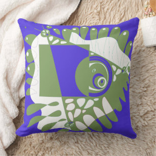 Coussin Nid d'oiseau - Indigo Green
